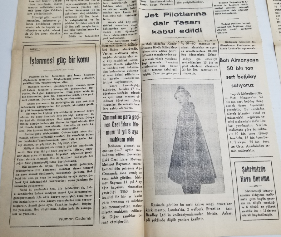 DOĞRUSÖZ İSİMLİ 2 ADET ANTİKA GAZETE