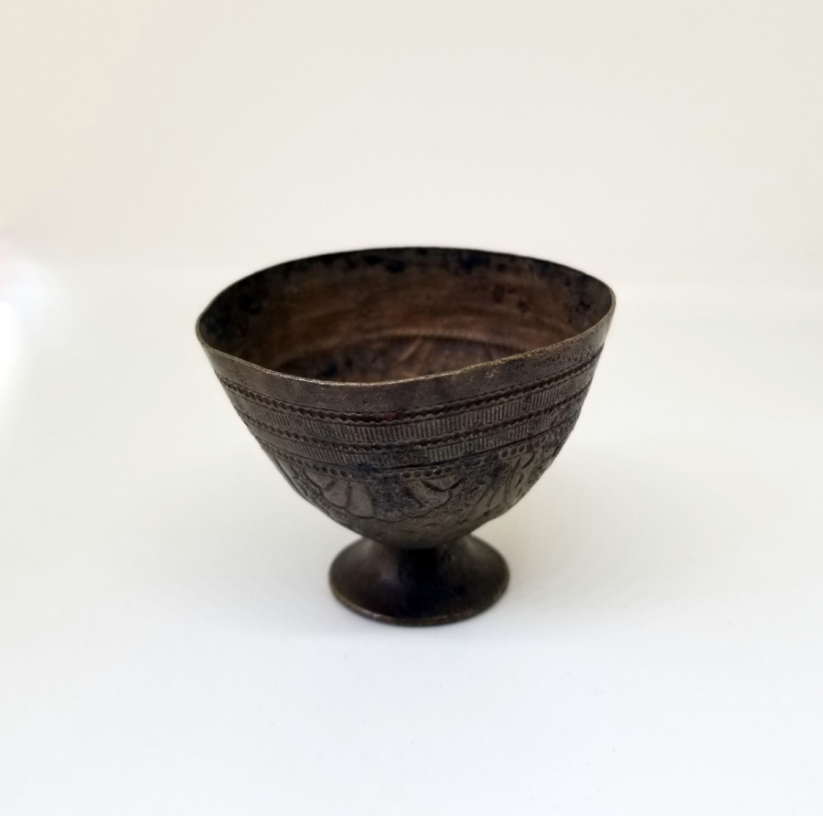 KABARTMA İŞÇİLİKLİ OSMANLI DÖNEMİ BRONZ FİNCAN ZARFI