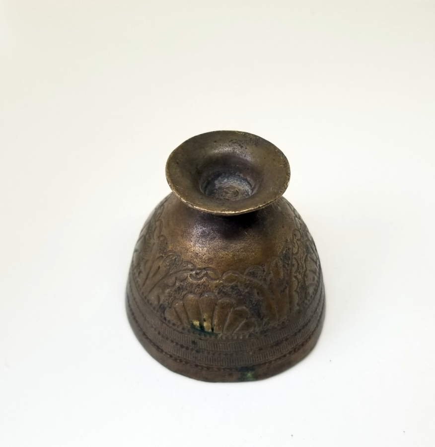 KABARTMA İŞÇİLİKLİ OSMANLI DÖNEMİ BRONZ FİNCAN ZARFI