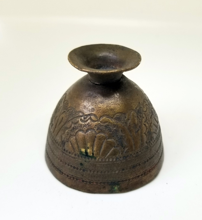 KABARTMA İŞÇİLİKLİ OSMANLI DÖNEMİ BRONZ FİNCAN ZARFI