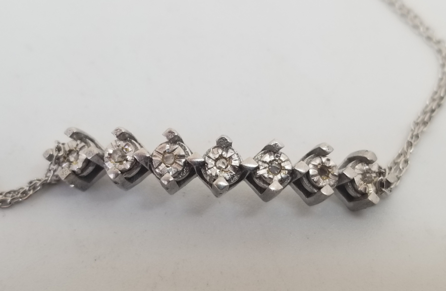 PIRLANTA TAŞLI GÜMÜŞ BİLEZİK - BİLEKLİK