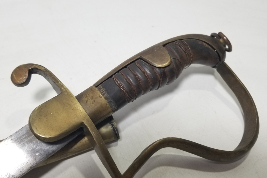 1. DÜNYA SAVAŞI DÖNEMİ BOYNUZ SAPLI VE AY YILDIZLI OSMANLI HAFİF SÜVARİ KILICI