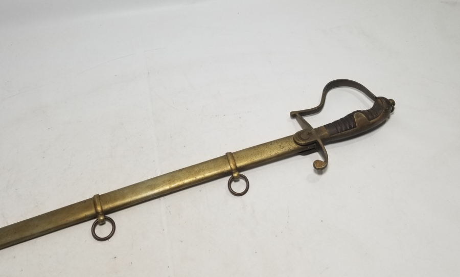 1. DÜNYA SAVAŞI DÖNEMİ BOYNUZ SAPLI VE AY YILDIZLI OSMANLI HAFİF SÜVARİ KILICI