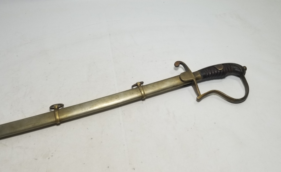 1. DÜNYA SAVAŞI DÖNEMİ BOYNUZ SAPLI VE AY YILDIZLI OSMANLI HAFİF SÜVARİ KILICI