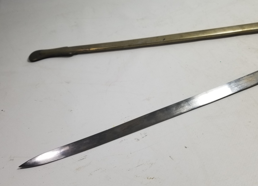 1. DÜNYA SAVAŞI DÖNEMİ BOYNUZ SAPLI VE AY YILDIZLI OSMANLI HAFİF SÜVARİ KILICI