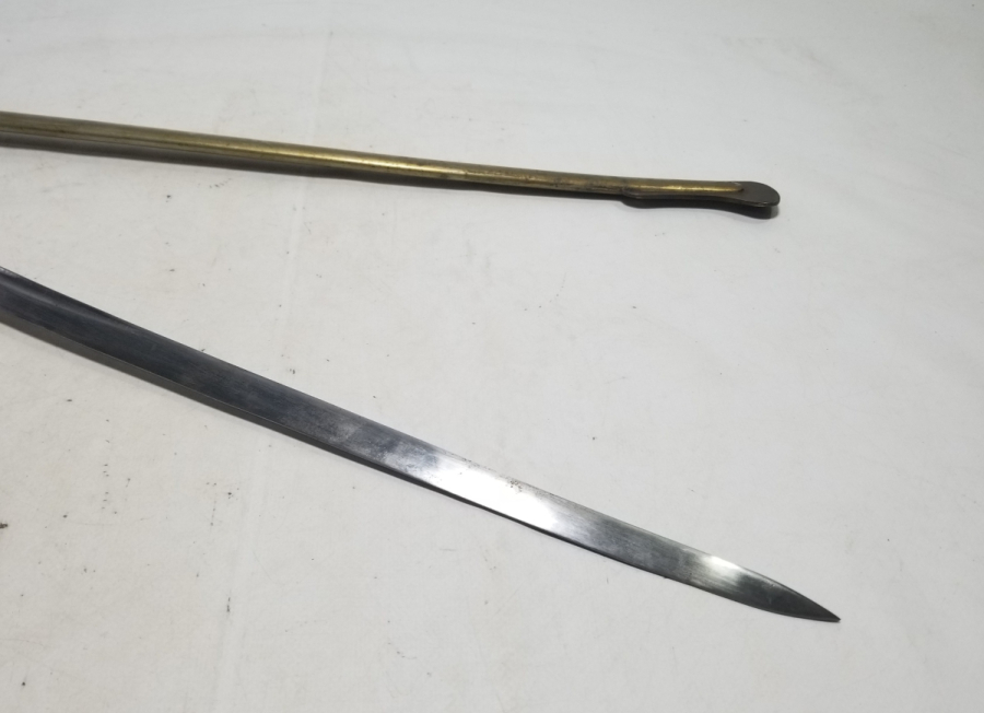 1. DÜNYA SAVAŞI DÖNEMİ BOYNUZ SAPLI VE AY YILDIZLI OSMANLI HAFİF SÜVARİ KILICI