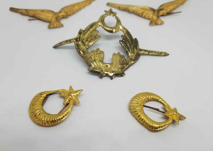 ANTİKA HAVACI SUBAY BRÖVELERİ LOTU