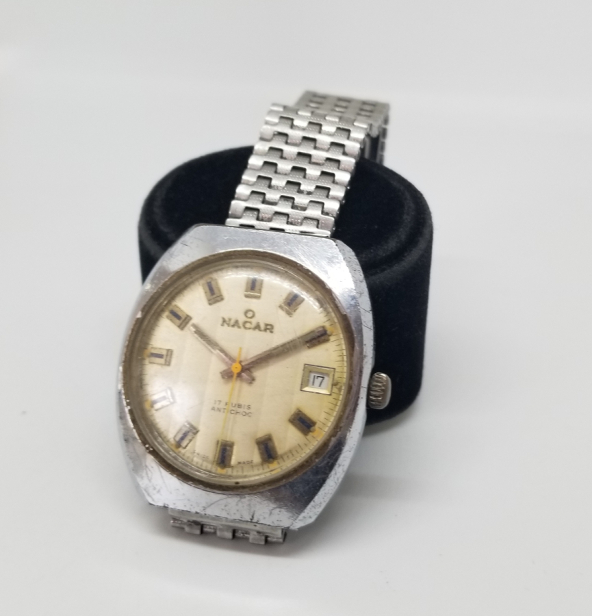 NACAR MARKA ANTİKA OTOMATİK KOL SAATİ