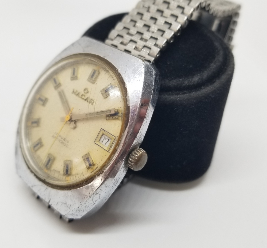 NACAR MARKA ANTİKA OTOMATİK KOL SAATİ