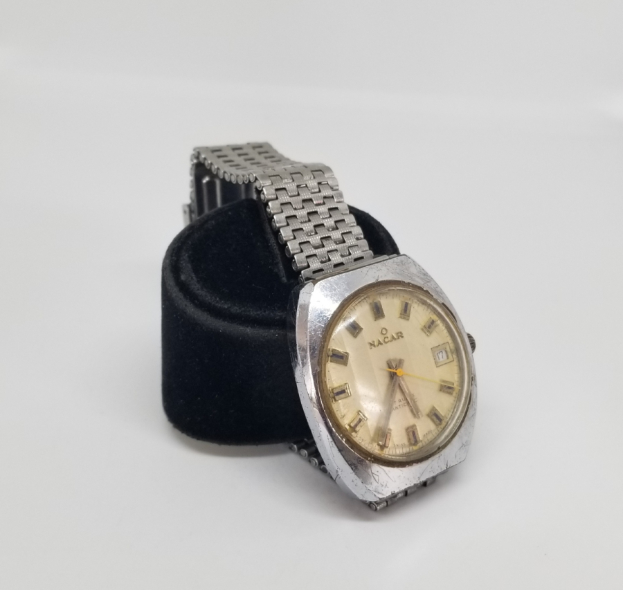 NACAR MARKA ANTİKA OTOMATİK KOL SAATİ