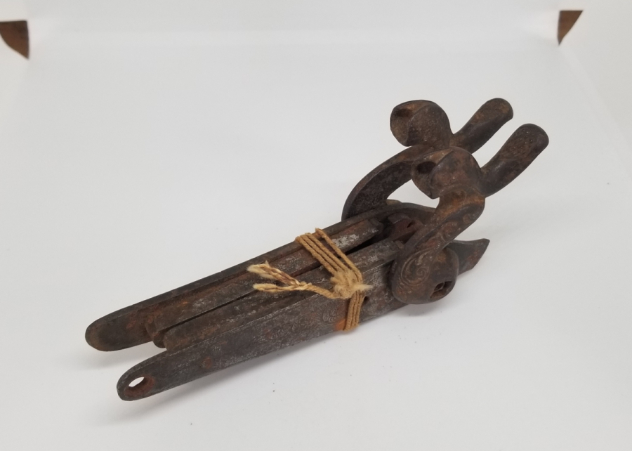 OSMANLI DÖNEMİ RUM USTA DAMGALI VE SMYRNE YAZILI ÇİFT DOLMA TÜFEK HOROZU - MEKANİZMASI