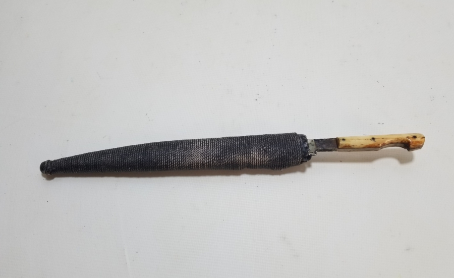 KEMİK SAPLI ANTİKA SÜRMENE KAMASI