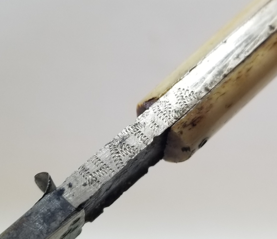 KEMİK SAPLI ANTİKA SÜRMENE KAMASI