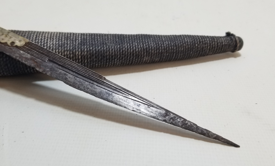 KEMİK SAPLI ANTİKA SÜRMENE KAMASI