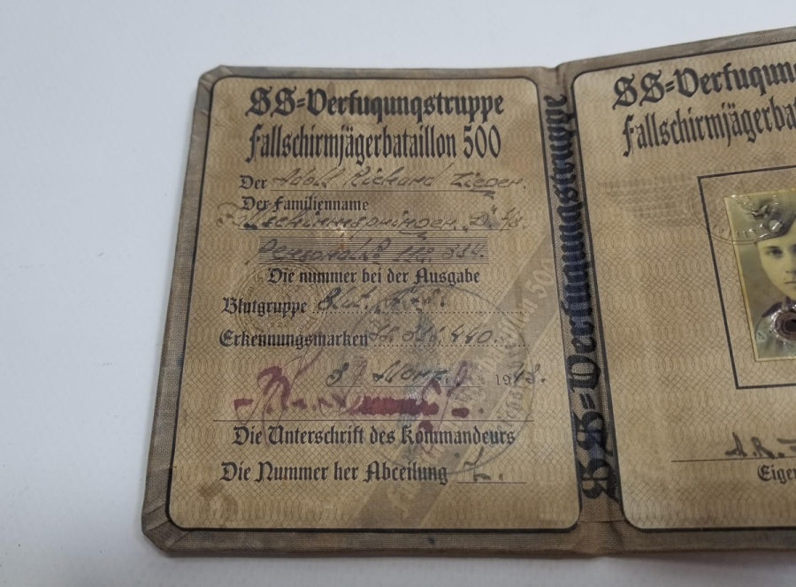 2. DÜNYA SAVAŞI DÖNEMİ ÇOK NADİR NAZİ SUBAY KİMLİĞİ