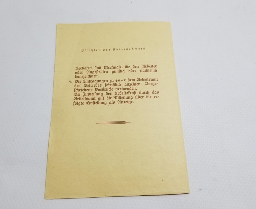 2. DÜNYA SAVAŞI DÖNEMİ ALMAN TÜTÜN PERAKENDECİLERİ İÇİN HAZIRLANMIŞ BROŞÜR