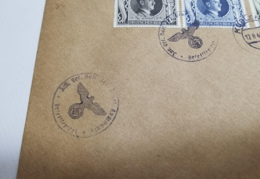 ORİJİNAL PUL VE DAMGALARIYLA 2. DÜNYA SAVAŞI DÖNEMİ MEKTUP ZARFI