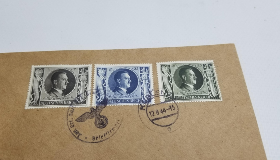 ORİJİNAL PUL VE DAMGALARIYLA 2. DÜNYA SAVAŞI DÖNEMİ MEKTUP ZARFI