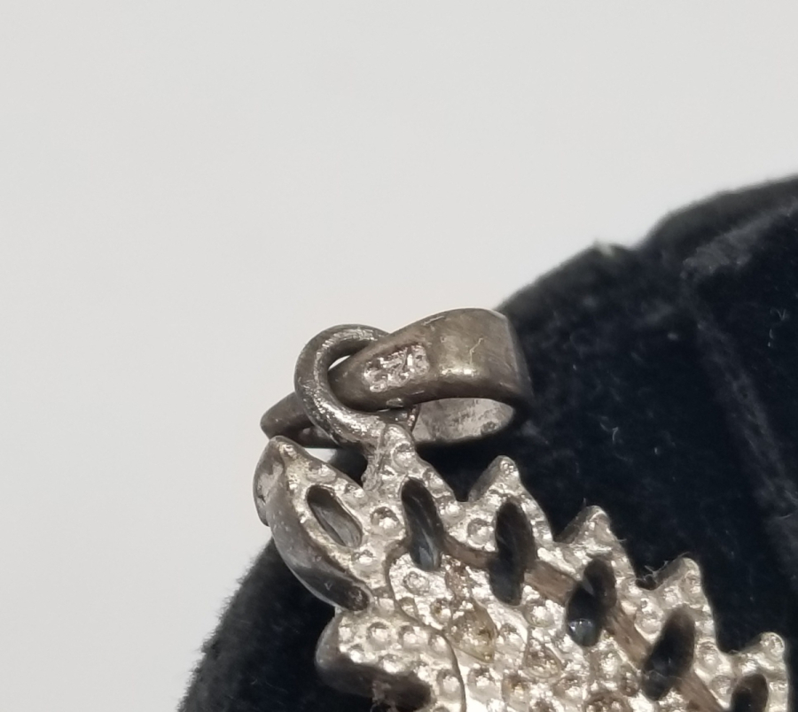 AQUAMARİN TAŞLI GÜMÜŞ KOLYE UCU