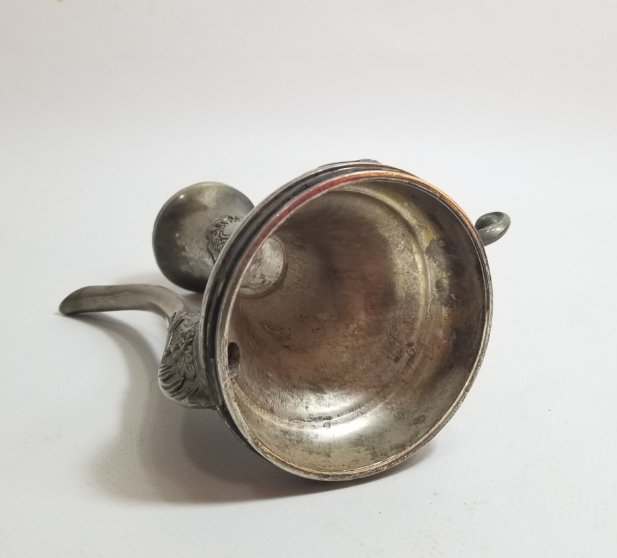 GÜMÜŞ KAPLAMA DEKORATİF SÜRAHİ FORMLU MASA ÜSTÜ OBJESİ