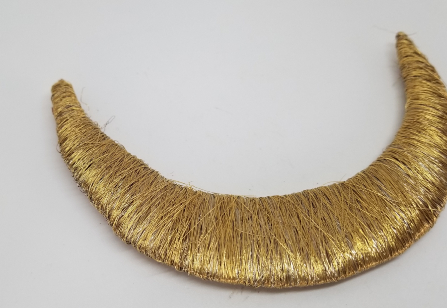 GÜMÜŞ SIRMA İŞÇİLİKLİ OSMANLI DÖNEMİ HİLAL MOTİFİ