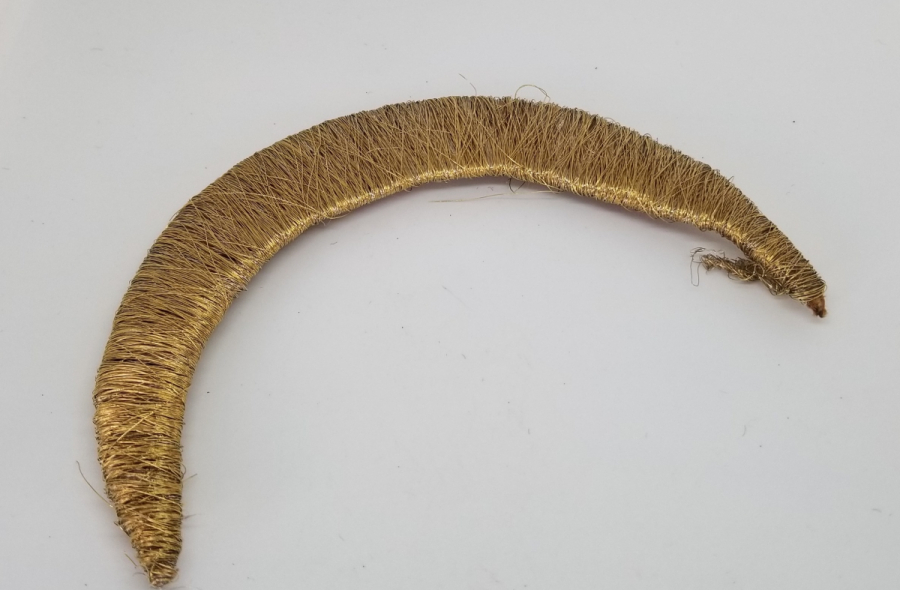 GÜMÜŞ SIRMA İŞÇİLİKLİ OSMANLI DÖNEMİ HİLAL MOTİFİ