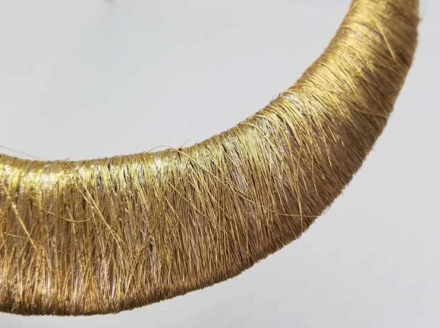 GÜMÜŞ SIRMA İŞÇİLİKLİ OSMANLI DÖNEMİ HİLAL MOTİFİ