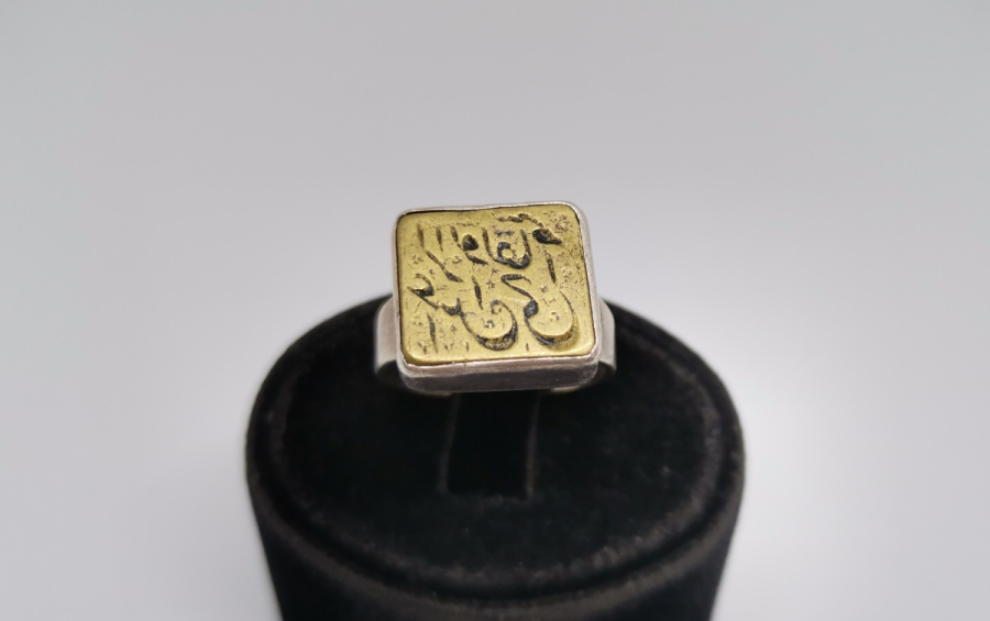 OSMANLI DÖNEMİ GÜMÜŞ MONTÜRLÜ MÜHÜR YÜZÜK