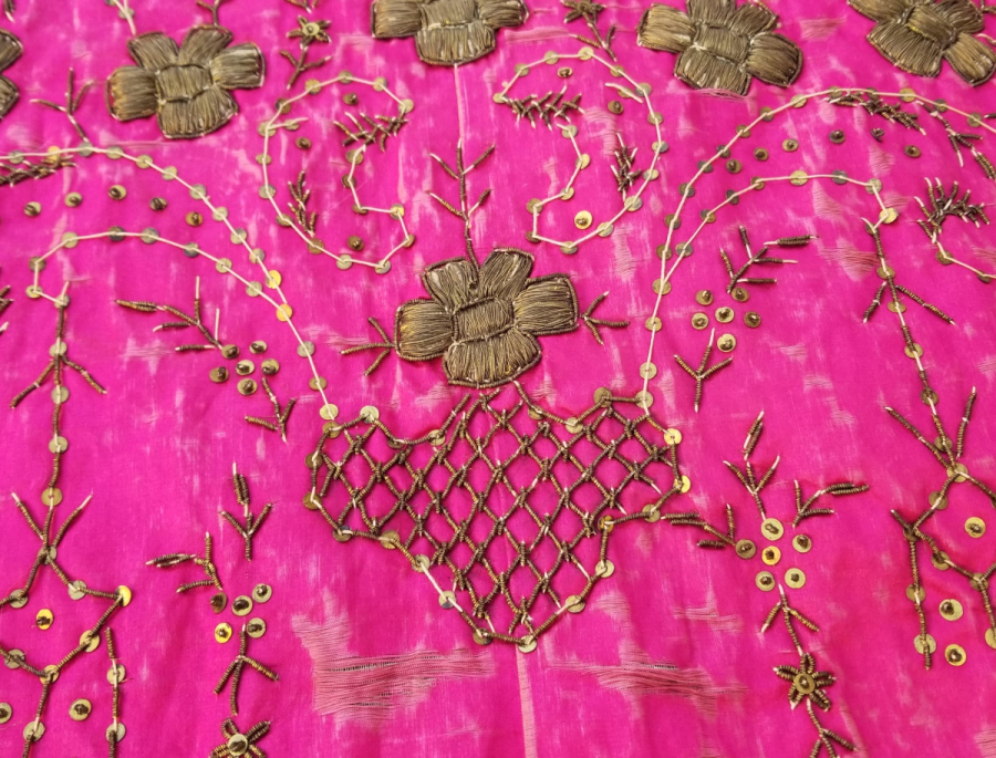 OSMANLI DÖNEMİ SIRMA İŞÇİLİKLİ NADİR KINA ETEĞİ