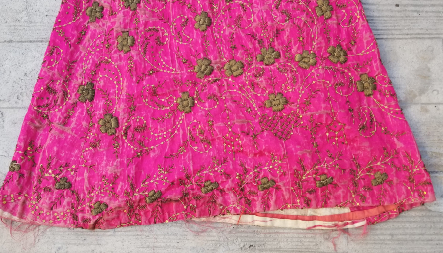 OSMANLI DÖNEMİ SIRMA İŞÇİLİKLİ NADİR KINA ETEĞİ