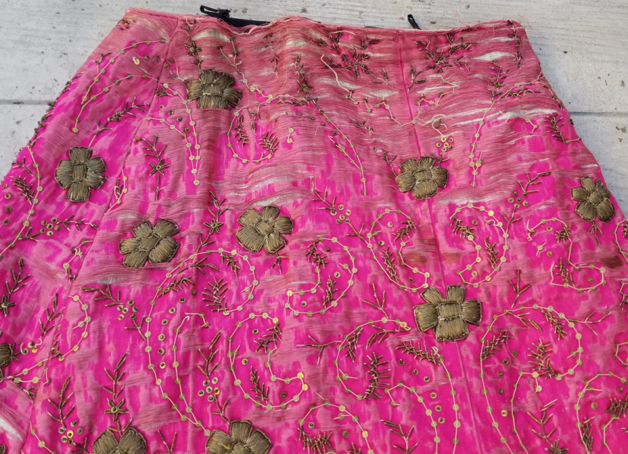 OSMANLI DÖNEMİ SIRMA İŞÇİLİKLİ NADİR KINA ETEĞİ