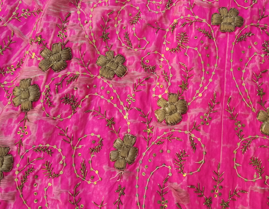 OSMANLI DÖNEMİ SIRMA İŞÇİLİKLİ NADİR KINA ETEĞİ