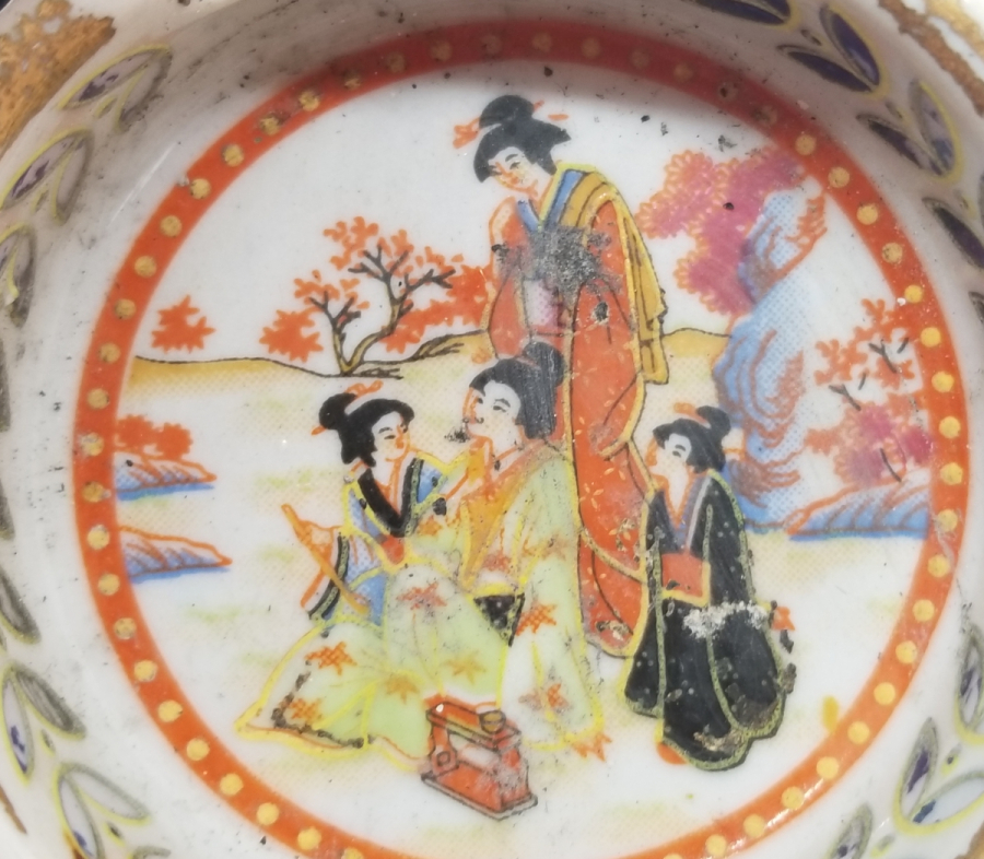 ANTİKA ÇİFT PORSELEN KÜLLÜK