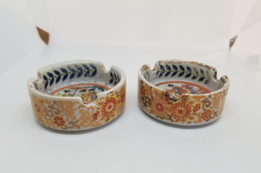 ANTİKA ÇİFT PORSELEN KÜLLÜK