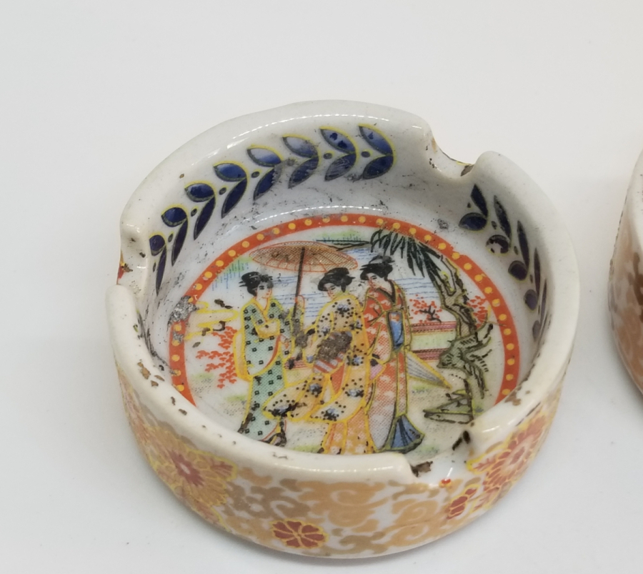 ANTİKA ÇİFT PORSELEN KÜLLÜK