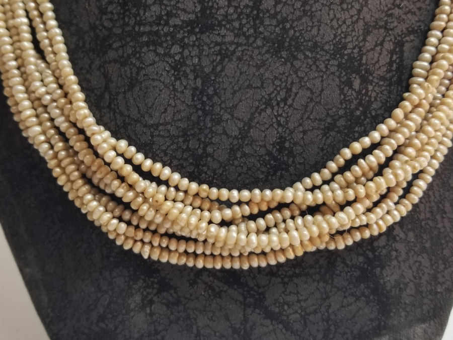 OSMANLI DÖNEMİ BÜYÜK BOY TAM TUR İNCİ GERDANLIK