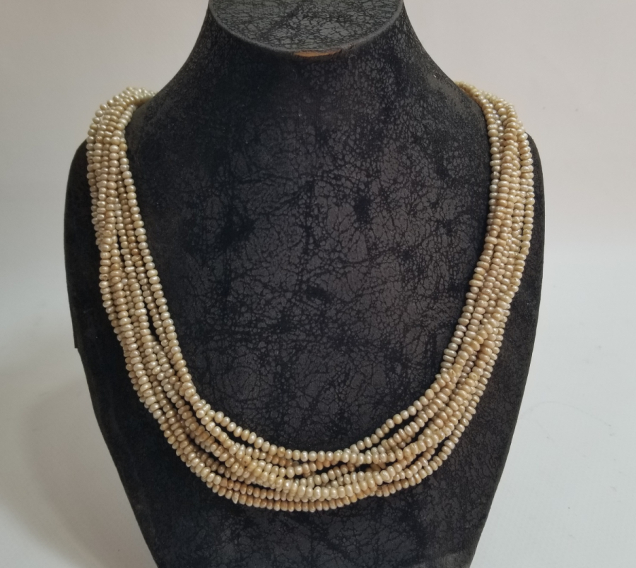 OSMANLI DÖNEMİ BÜYÜK BOY TAM TUR İNCİ GERDANLIK