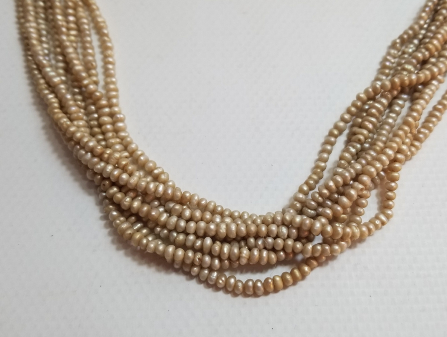 OSMANLI DÖNEMİ BÜYÜK BOY TAM TUR İNCİ GERDANLIK