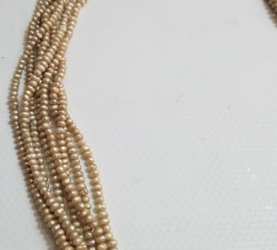 OSMANLI DÖNEMİ BÜYÜK BOY TAM TUR İNCİ GERDANLIK