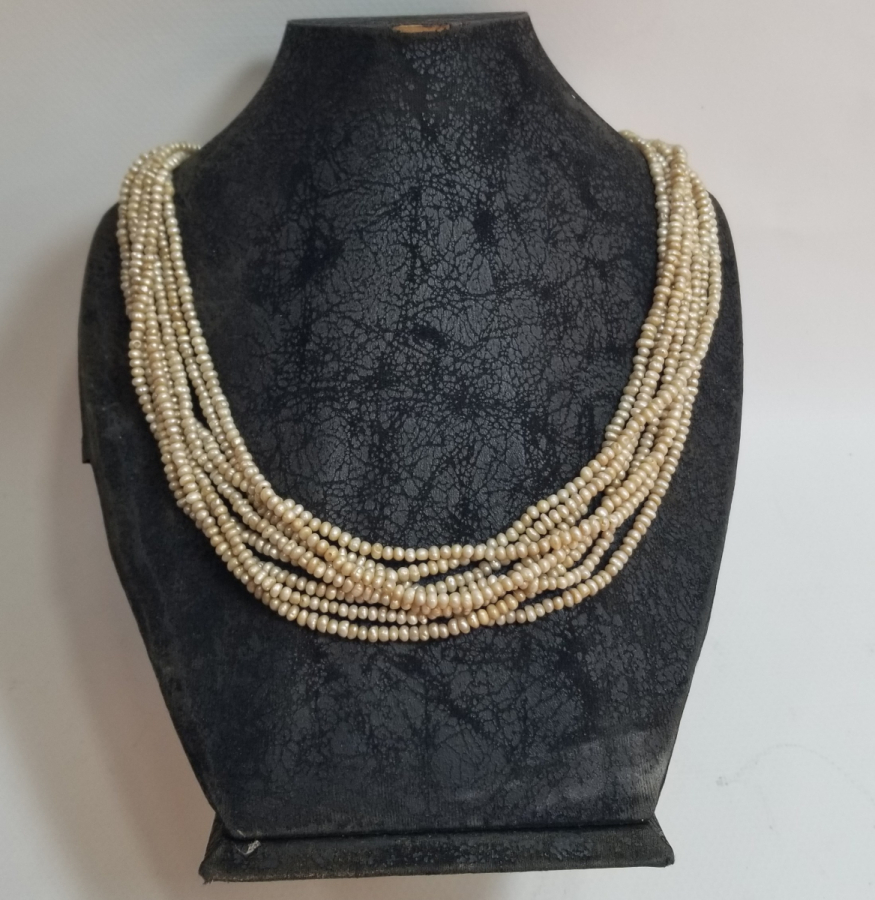 OSMANLI DÖNEMİ BÜYÜK BOY TAM TUR İNCİ GERDANLIK