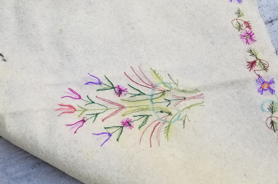 OSMANLI DÖNEMİ TEKKE İŞİ KEÇE SECCADE