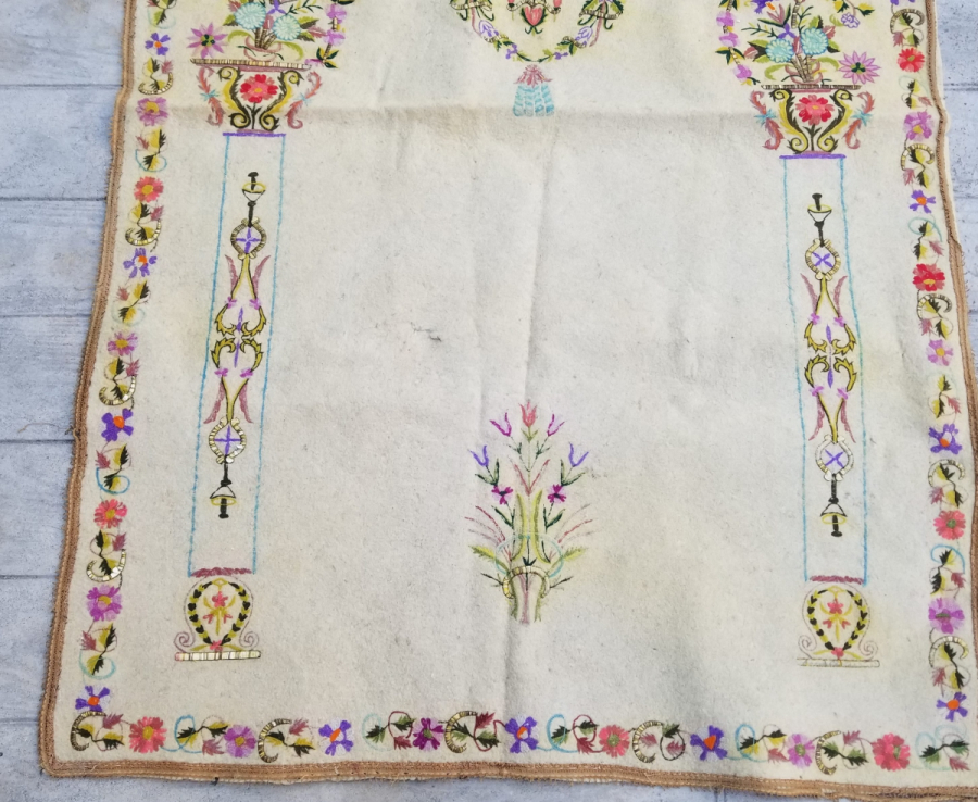 OSMANLI DÖNEMİ TEKKE İŞİ KEÇE SECCADE