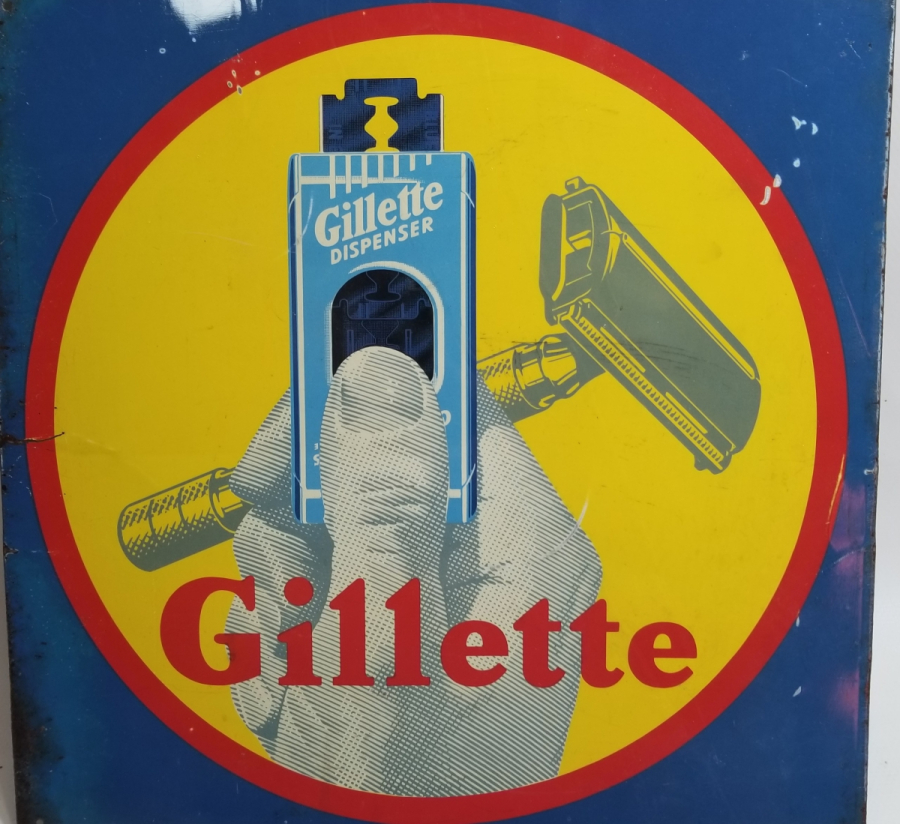 ANTİKA METAL GİLLETTE REKLAM PANOSU