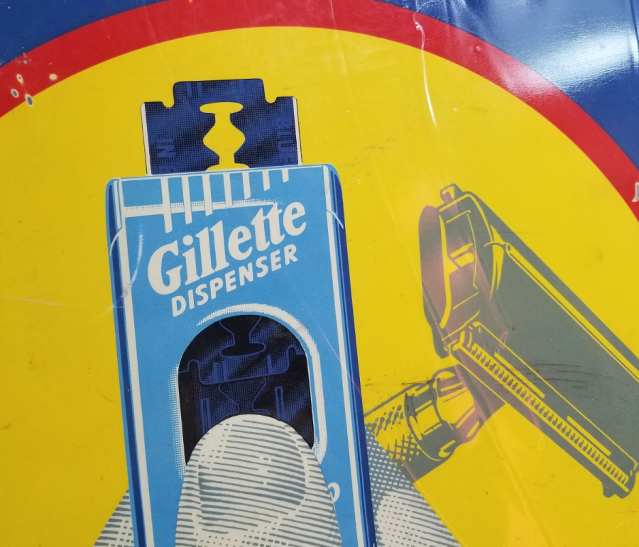 ANTİKA METAL GİLLETTE REKLAM PANOSU