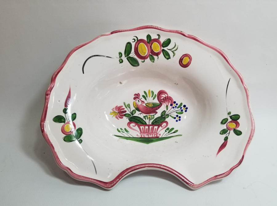 OSMANLI DÖNEMİ PORSELEN HOROZLU BERBER TASI