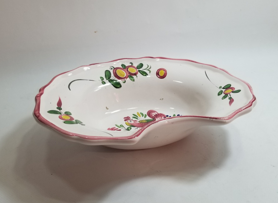 OSMANLI DÖNEMİ PORSELEN HOROZLU BERBER TASI