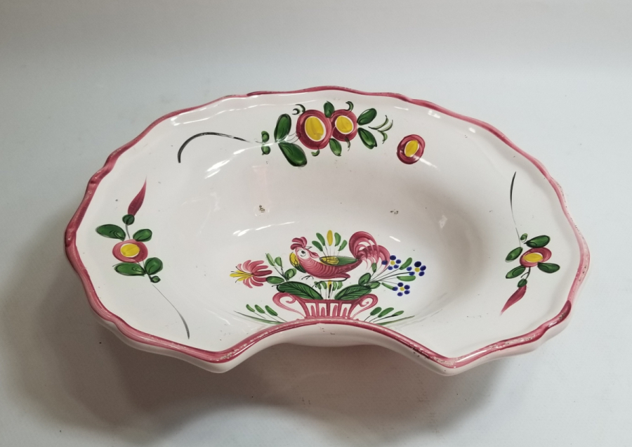 OSMANLI DÖNEMİ PORSELEN HOROZLU BERBER TASI