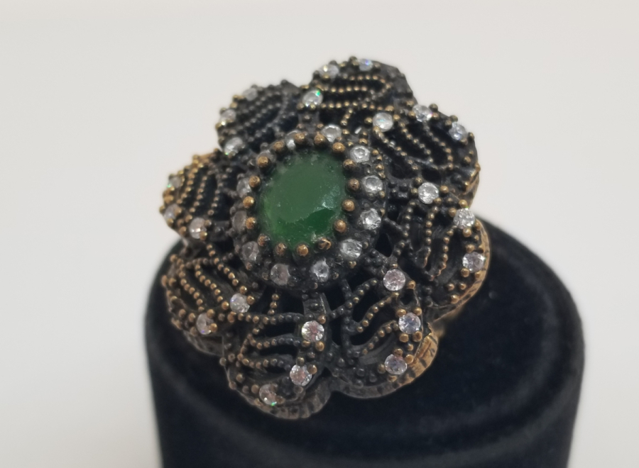 BRONZ VE GÜMÜŞTEN MAMUL ÖZEL YAPIM HÜRREM YÜZÜK