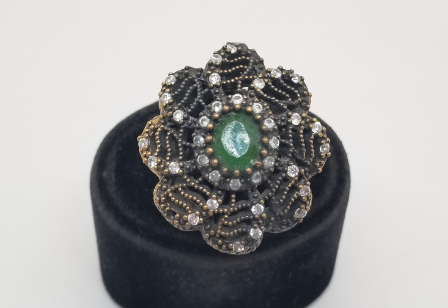 BRONZ VE GÜMÜŞTEN MAMUL ÖZEL YAPIM HÜRREM YÜZÜK