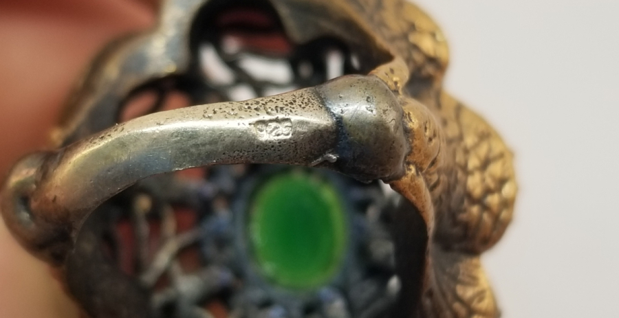 BRONZ VE GÜMÜŞTEN MAMUL ÖZEL YAPIM HÜRREM YÜZÜK